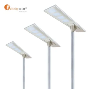 A3 150W Aluminum Solar Street Light LED All in One Solar Street Light with Remote Waterproof